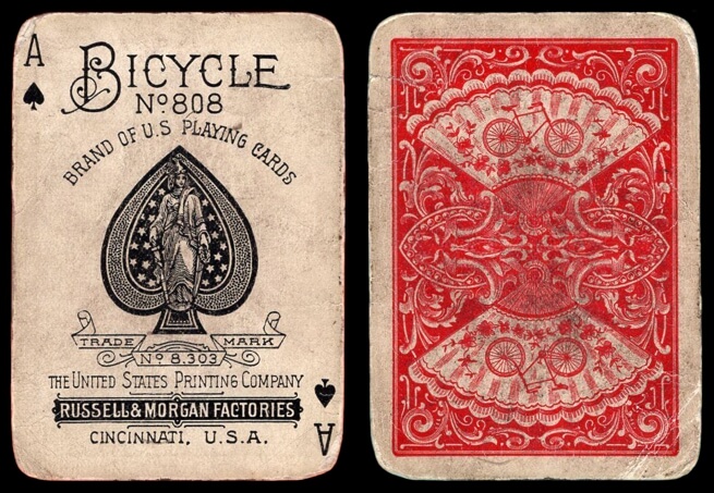 Bicycle new fan discount back playing cards